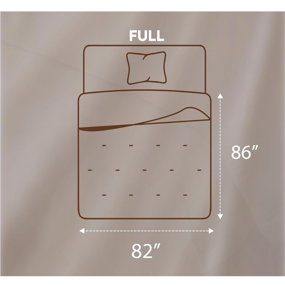 White Comforter - Down Alternative All Season Quilted - Picture 6 of 6